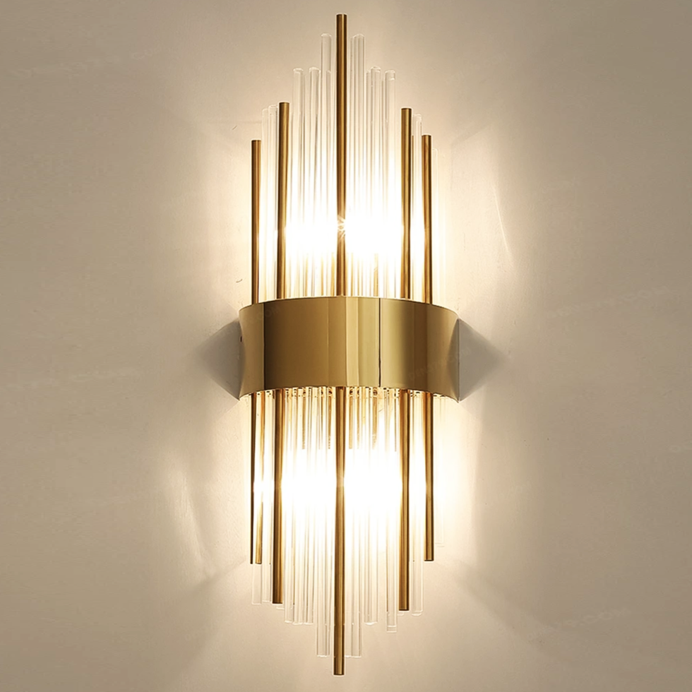 Стенен аплик Cristal Golden CROWN