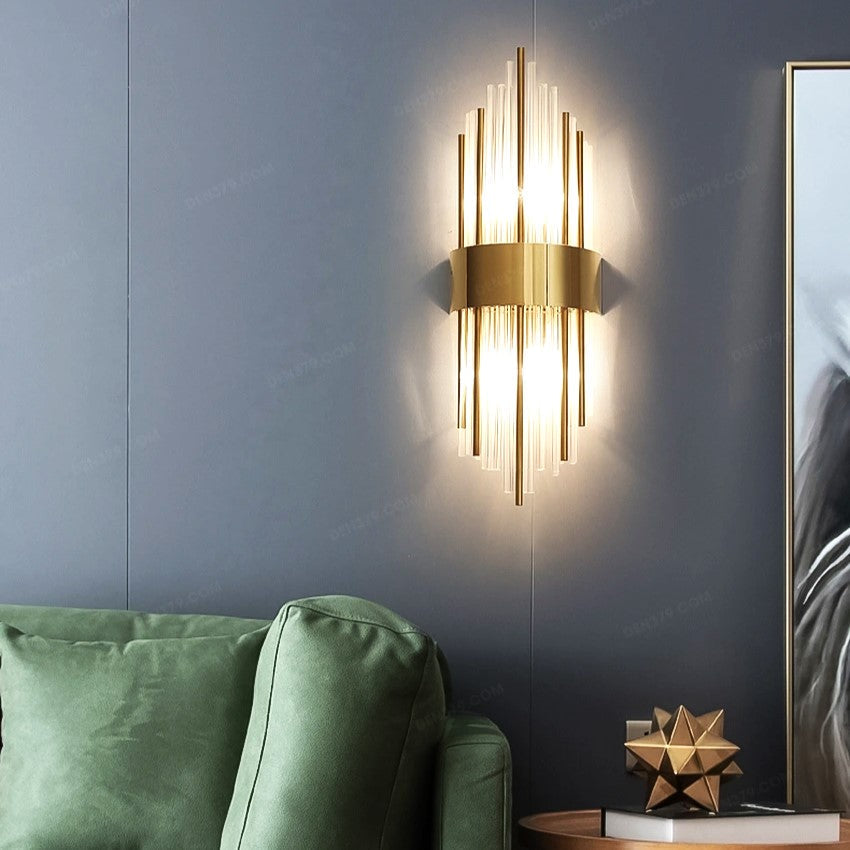 Стенен аплик Cristal Golden CROWN