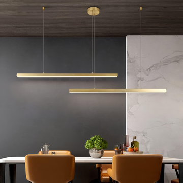 LED осветително тяло висящо 72W Elegant Office Gold еквивалент 500W