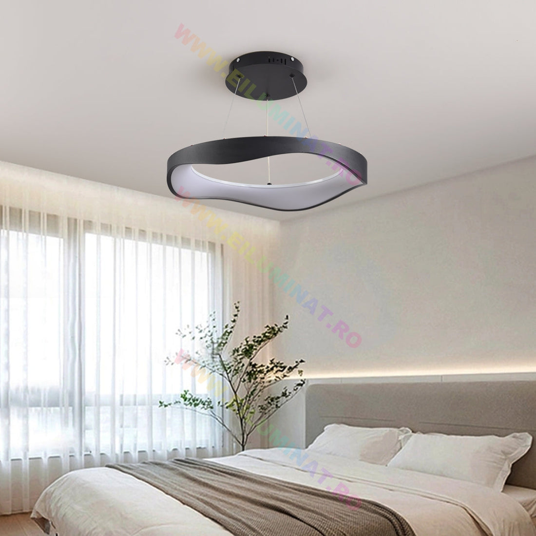 LED осветително тяло Black Cloud еквивалент 400W с дистанционно