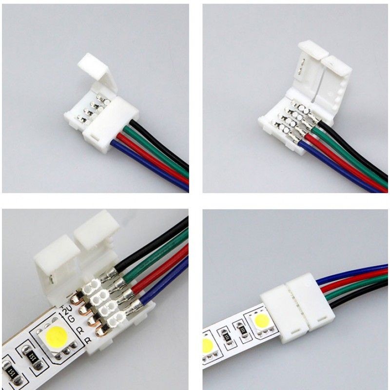 Конектор за свързване 4 жила RGB 12V