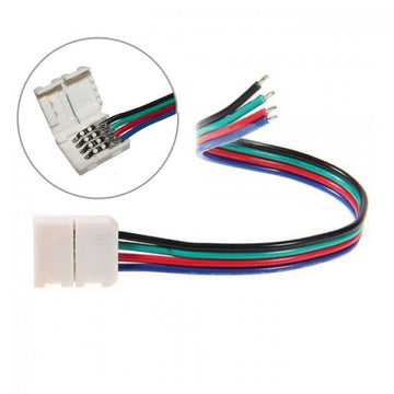 Конектор захранване 4 жила RGB 12V