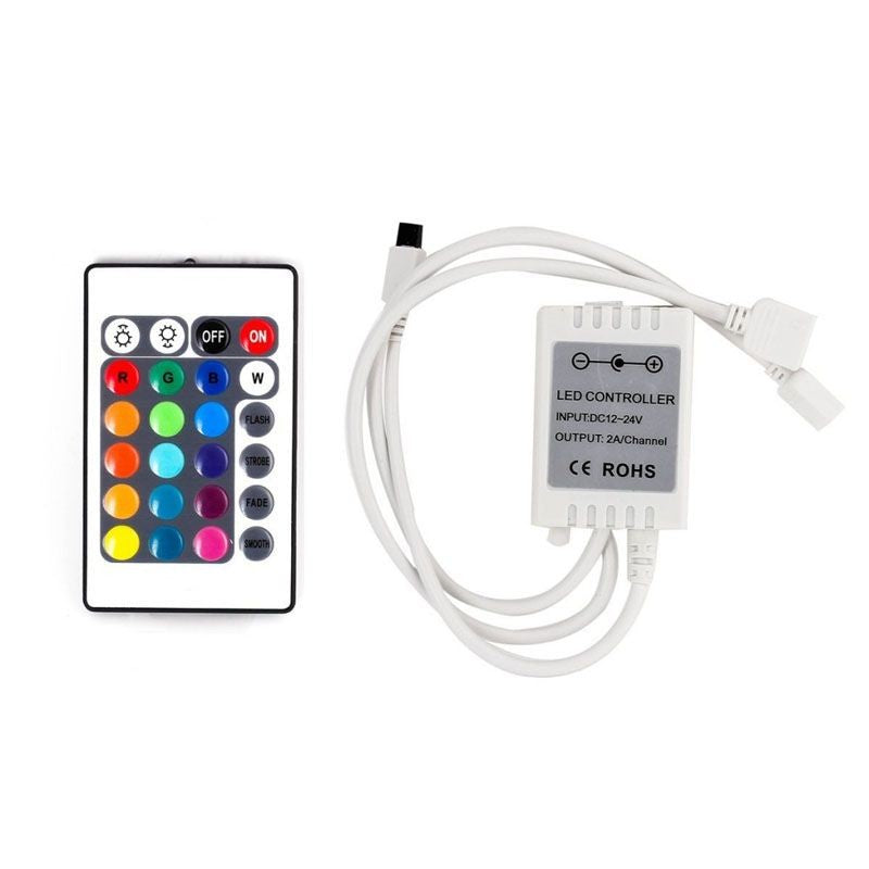 Контролер RGB 6A 12V дистанционно 24 бутона IR