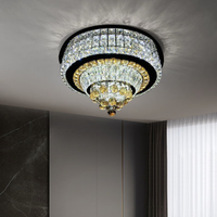 LED осветително тяло от кристал за таван Noble Glow с дистанционно, еквивалент 800W