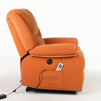 Fotoliu cu Masaj și Încălzire Recliner Electric Portocaliu FOTOLIU CU MASAJ/RECLINER/INCALZIRE / Portocaliu Chairs
