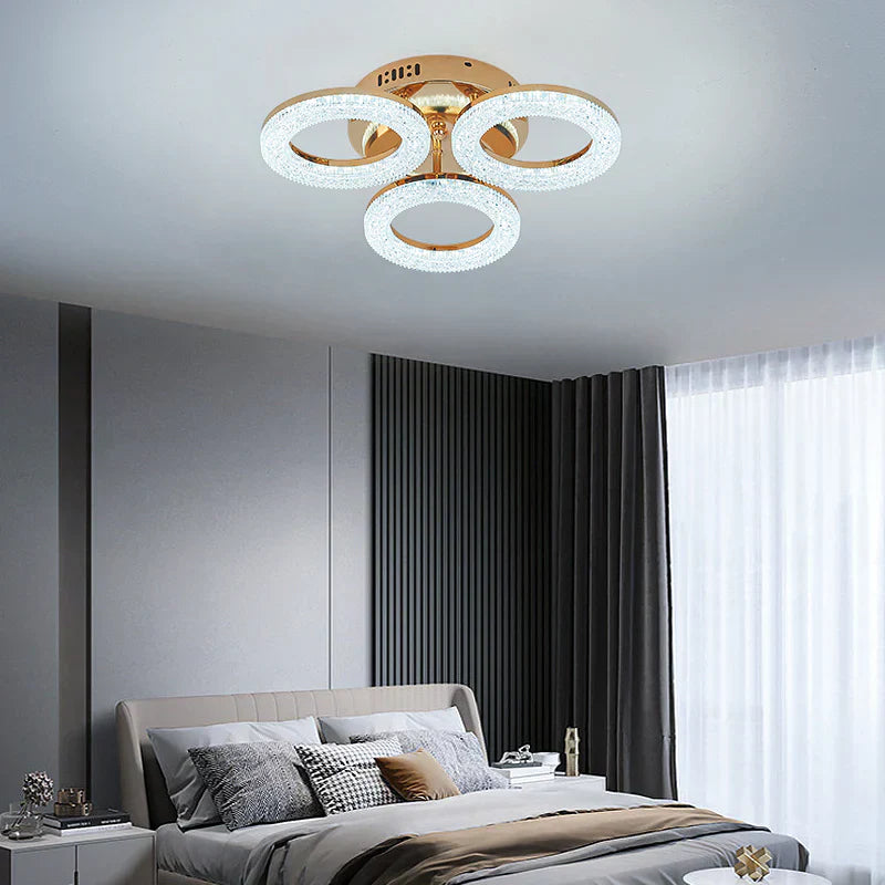 LED осветително тяло Golden 3 CIRCLE Еквивалент 250W Дистанционно