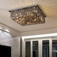 Плафонен полилей Cristal Dark Square Luxury