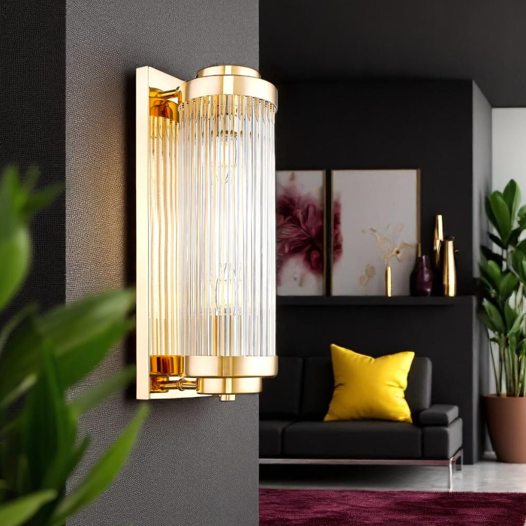 Аплик за стена Gold Luxury SERGIO, въртящ се, регулируем