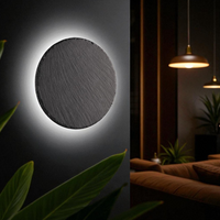 Аплик LED 9W Black RAVEN Stone Effect