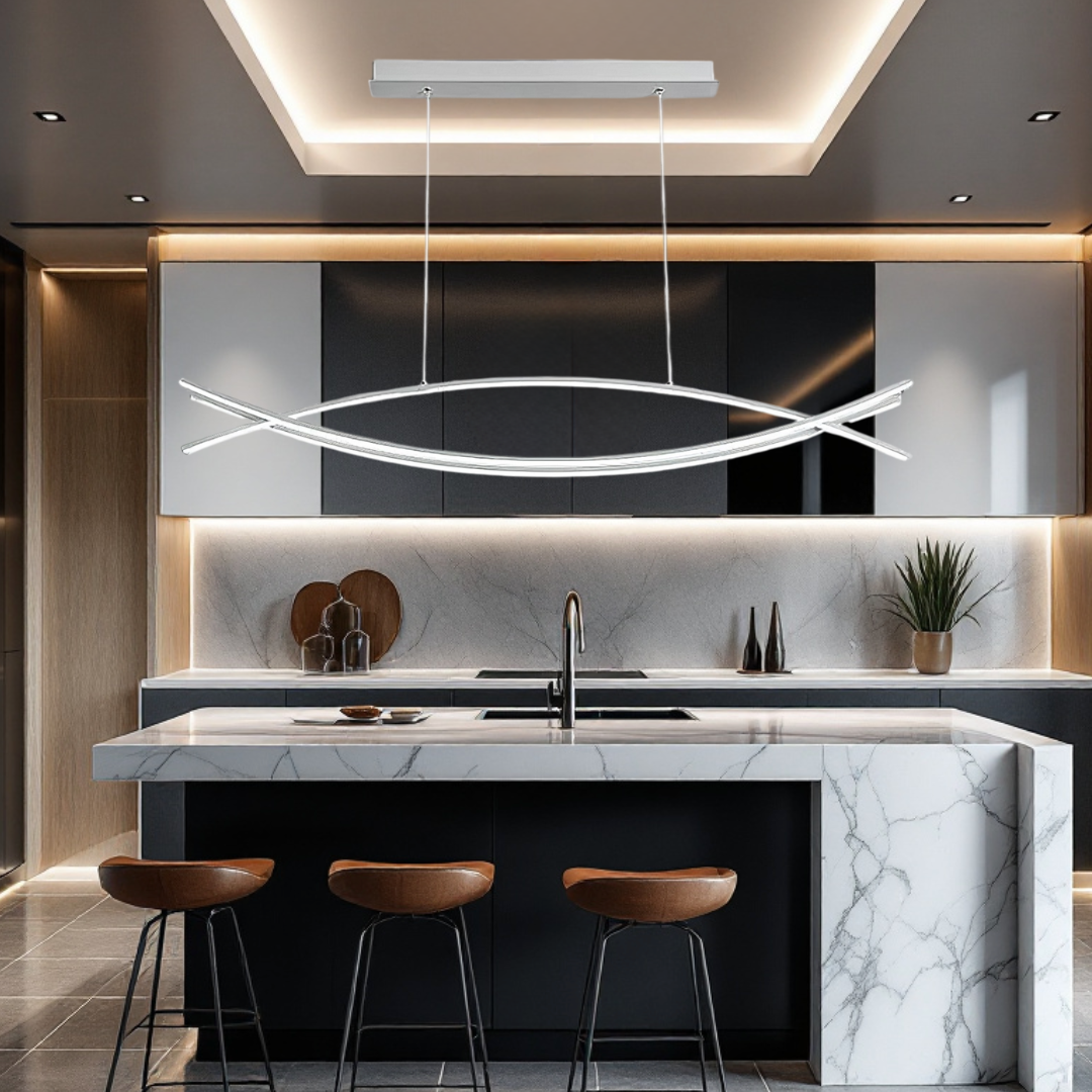 LED осветително тяло висящо 80W OFFICE WHITE с дистанционно, еквивалент 500W