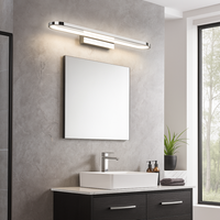 LED аплик за баня IP44 с бутон GIANNI хром, еквивалент 250W