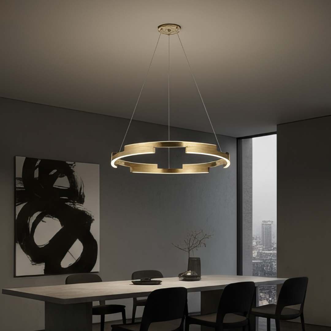 LED осветително тяло висящо Gold, еквивалент 520W, с дистанционно