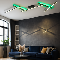 LED осветително тяло регулируемо RGBW ARVIN Black еквивалент 300W с дистанционно