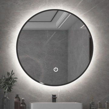Oglinda LED Rotunda 60CM Simple Touch C110S NEAGRA / 60CM LED MIRROR