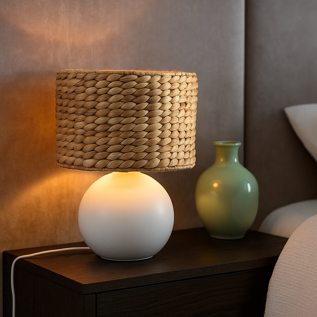 Декоративна лампа VINA 1xE27 Бяла 40W