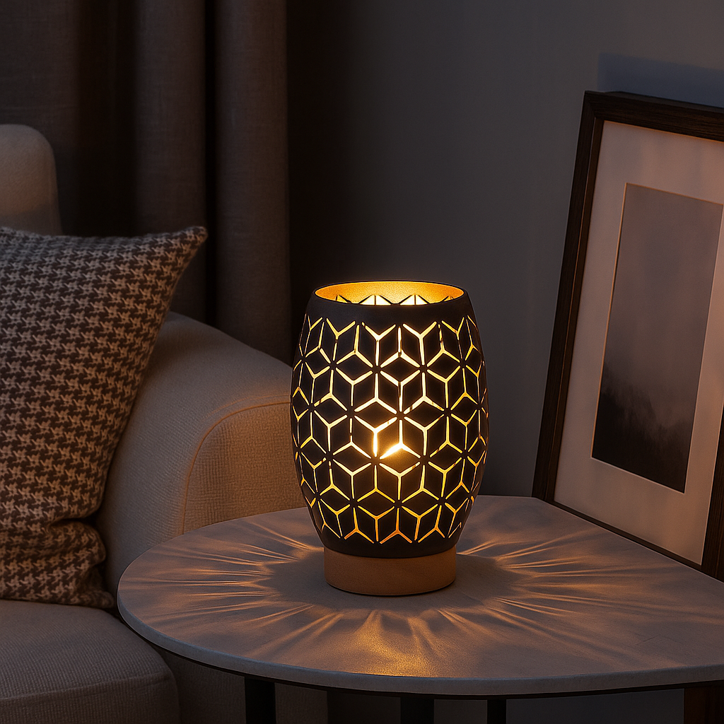 Декоративна лампа BIDAR 1xE27 черна