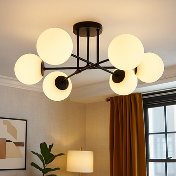 Lustra Abajur 6xG9 Black NEAGRA / ABAJUR Chandeliers