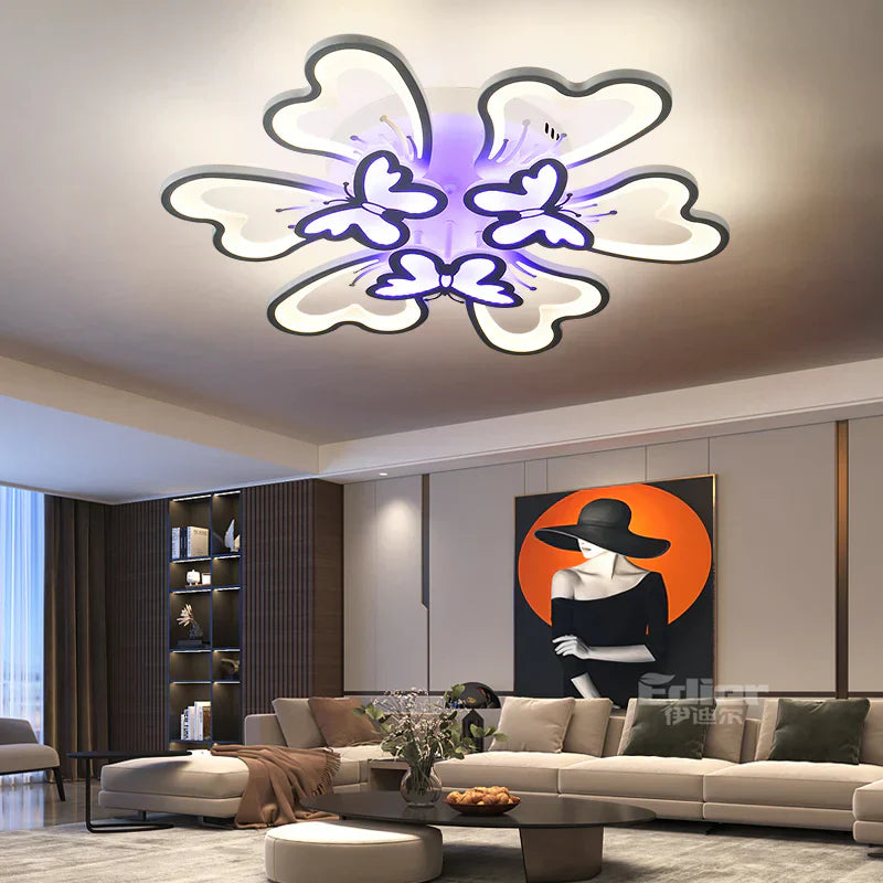 LED осветително тяло BUTTERFLY RGB Еквивалент 800W Дистанционно