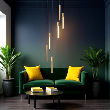 LED осветително тяло тип пендел ELIOT Дърво Дизайн Еквивалент 300W