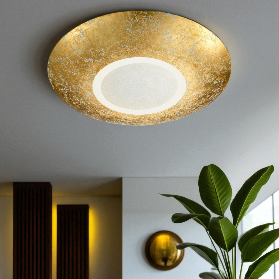 Плафониера LED 15.5W CHIROS Gold Еквивалент 150W