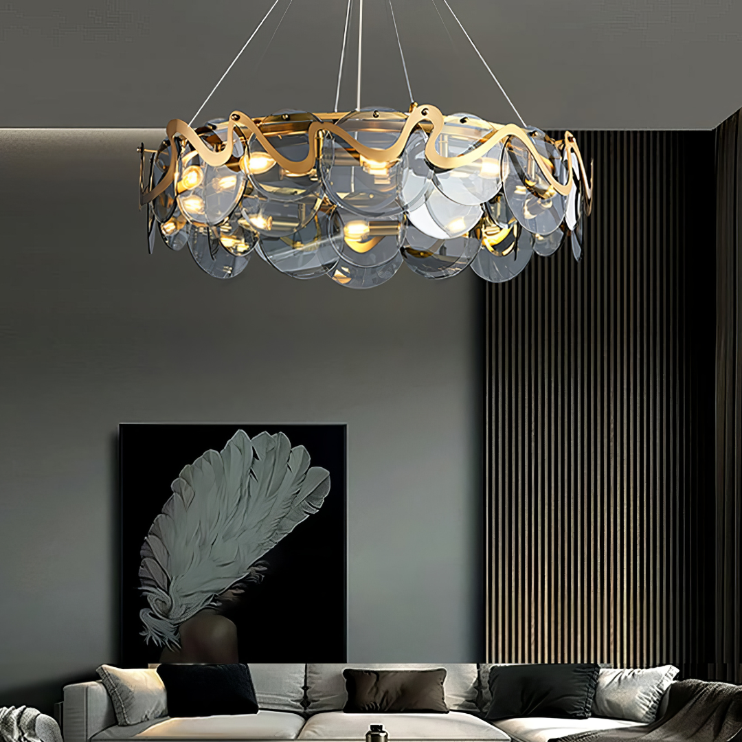 Полилей Maxi HARA Gold 10xE14 Ø75CM