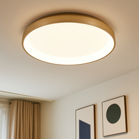 LED плафон BELLA GOLD, 3 вида светлина от бутон, еквивалент 400W