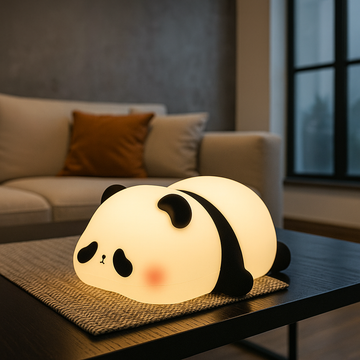Нощна лампа LAZY PANDA преносима LED RGB
