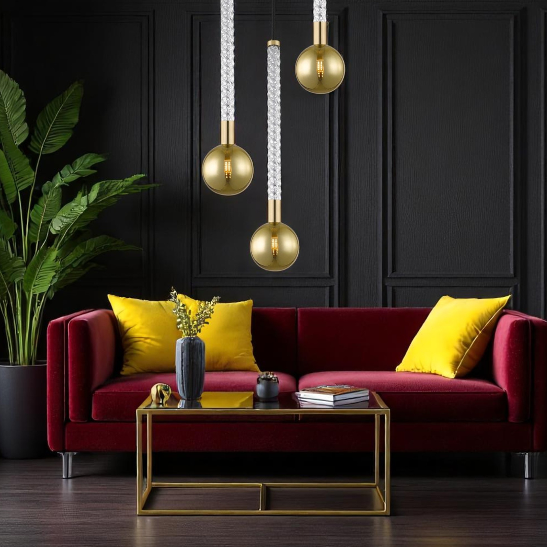 Осветително тяло висящо Luxury Gold Mida