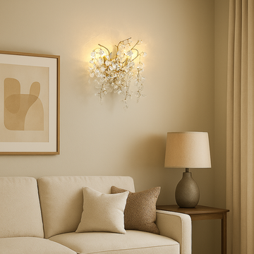 Стенен аплик Cristal Luxury Golden SunFlower