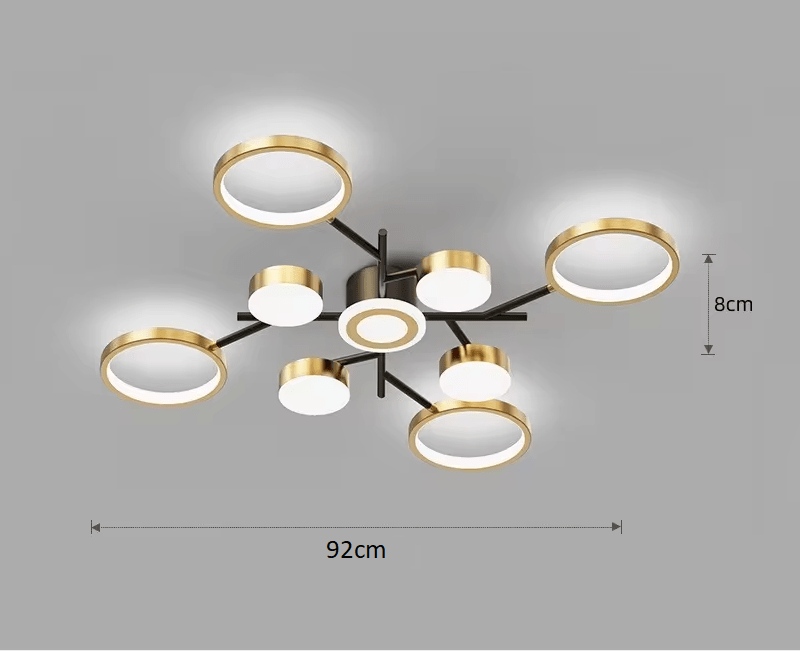 LED осветително тяло Nordic Style еквивалент 600W с дистанционно R9030-9