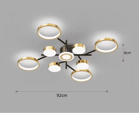 LED осветително тяло Nordic Style еквивалент 600W с дистанционно R9030-9