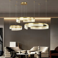 LED осветително тяло пендел Galaxy Gold с 3 подвижни сегмента, еквивалент 1000W