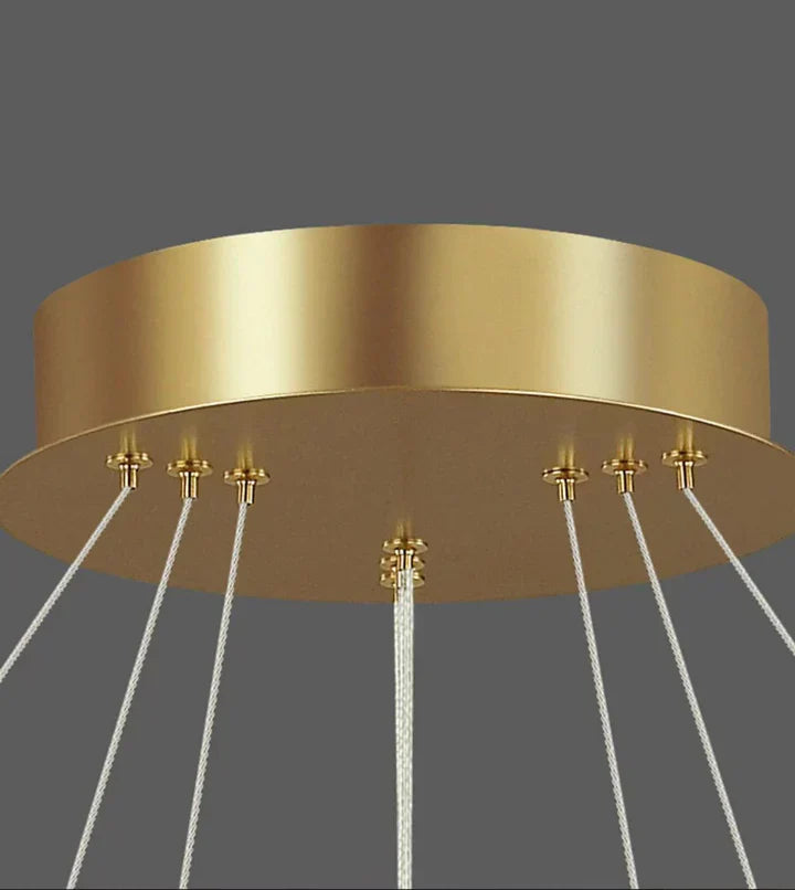 LED осветително тяло пендел Galaxy Gold 2 сегмента еквивалент 600W