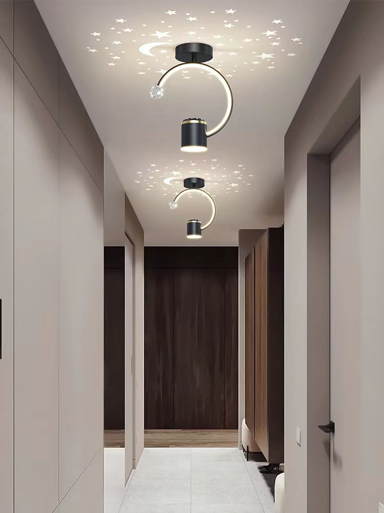 LED аплик 28W New Design прожекция на звездички върху тавана