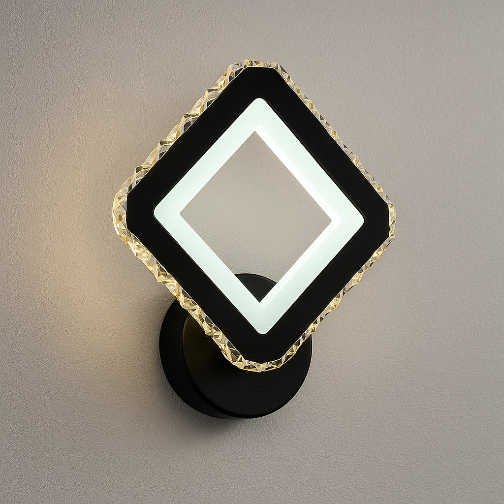LED аплик 26W DIAMOND Cristal Black