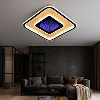 LED осветително тяло Woody Touch Square 3D RGB с дистанционно, еквивалент 500W