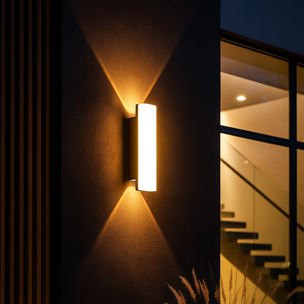Aplice LED Sora 10w Exterior IP65 Neagra NEAGRA / APLICA PERETE / ALB CALD Wall Light Fixtures