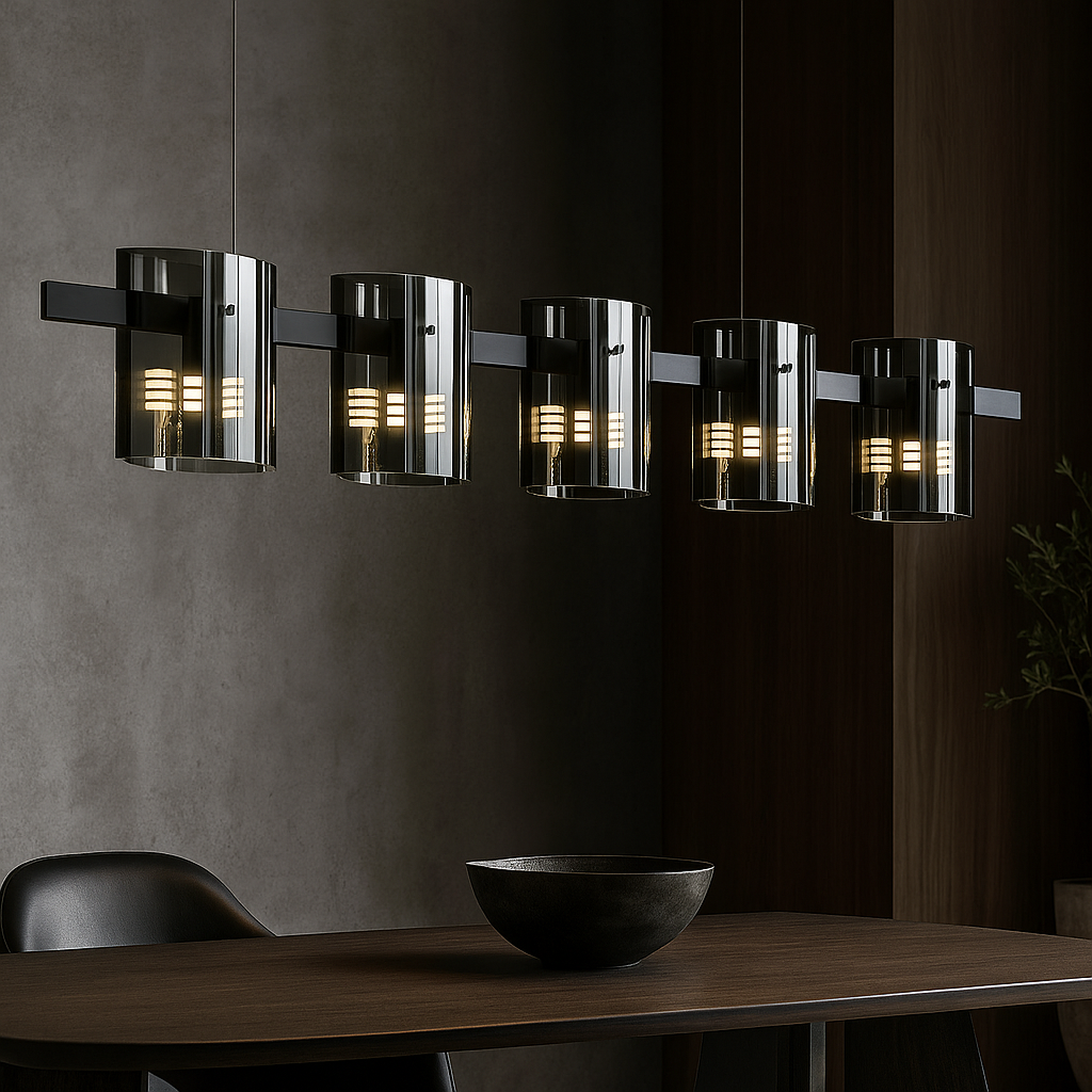 LED осветително тяло тип пендел Faye Black, еквивалент 250W