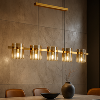 Осветително тяло LED висящо Faye Gold еквивалент 250W