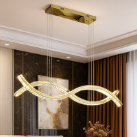 Осветително тяло LED висящо Voltra Gold еквивалент 500W с дистанционно