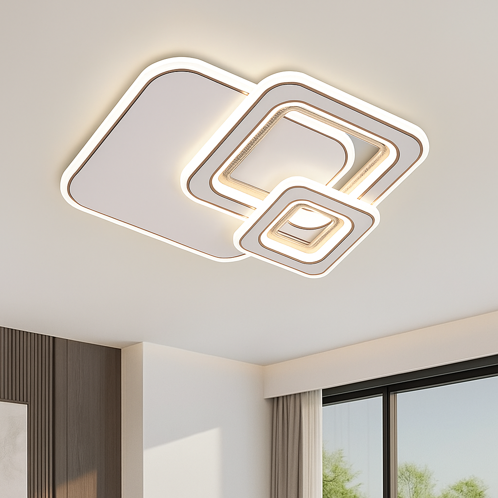 Осветително тяло LED Saro Square White Еквивалент 550W