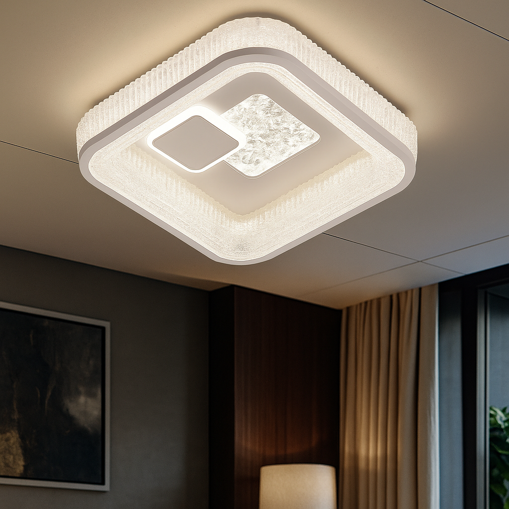 LED осветително тяло за таван Koko Square White, еквивалент 330W