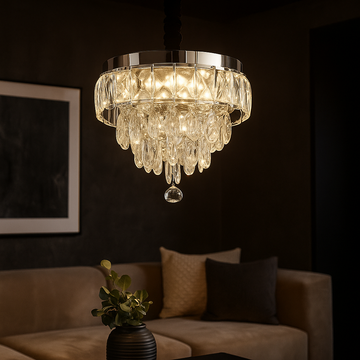 LED полилей Zolt Cristal Silver еквивалент 520W с дистанционно