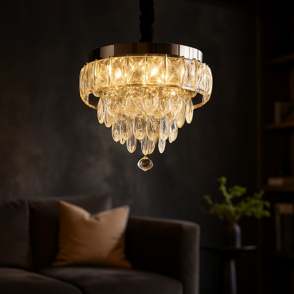 LED полилей Zolt Cristal Silver еквивалент 520W с дистанционно
