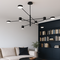 LED осветително тяло Nordic Style Maxi WEB Black Еквивалент 600W с дистанционно