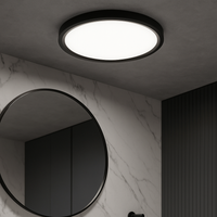 Plafoniera LED Baie Zetta 20W 23cm IP40 3 Lumini Black Echivalent 160W led ceiling light
