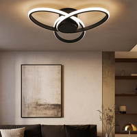 LED осветително тяло OSEN Black, за таван, с дистанционно, еквивалент 780W