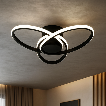 LED осветително тяло OSEN Black, за таван, с дистанционно, еквивалент 780W