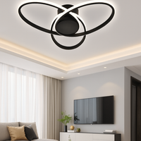 LED осветително тяло OSEN Black, за таван, с дистанционно, еквивалент 780W