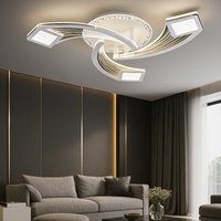 LED осветително тяло за таван AYRA Silver, еквивалент 580W, с дистанционно
